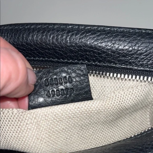 Gucci Black Soho Studded Disco Logo Leather Crossbody Bag - Picture 12 of 16